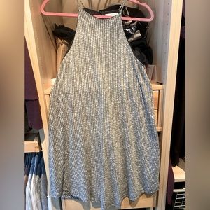 Lush fully lined sleeveless t shirt material mini dress